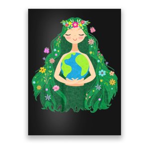 Green Mother Earth Day Gaia Save Our Planet Women Girl Poster