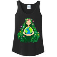 Green Mother Earth Day Gaia Save Our Planet Ladies Essential Tank