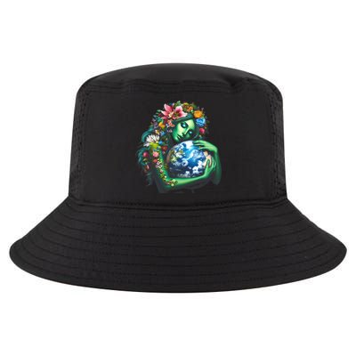 Green Mother Earth Day Gaia Save Our Planet Cool Comfort Performance Bucket Hat