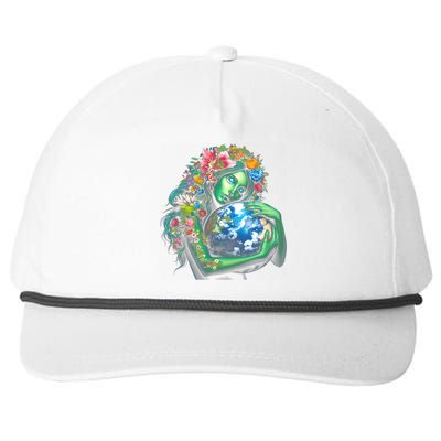 Green Mother Earth Day Gaia Save Our Planet Snapback Five-Panel Rope Hat