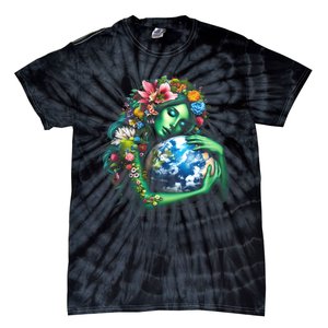 Green Mother Earth Day Gaia Save Our Planet Tie-Dye T-Shirt