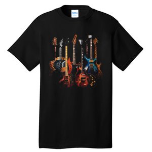 Guitar Musician Electric Guitars Player Tall T-Shirt