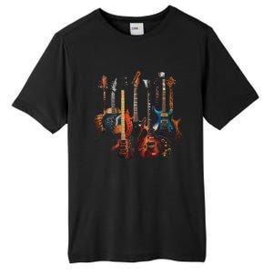 Guitar Musician Electric Guitars Player Tall Fusion ChromaSoft Performance T-Shirt