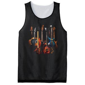 Guitar Musician Electric Guitars Player Mesh Reversible Basketball Jersey Tank