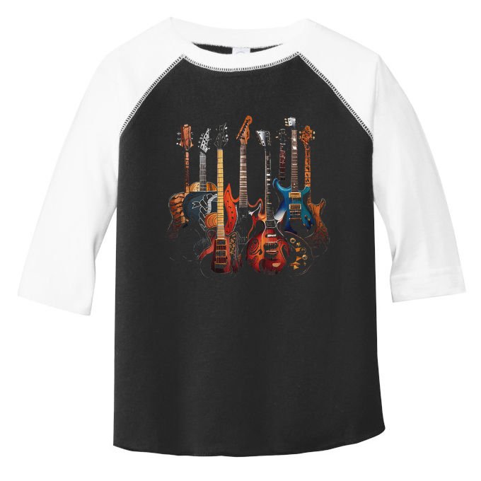 Guitar Musician Electric Guitars Player Toddler Fine Jersey T-Shirt