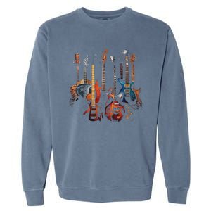 Guitar Musician Electric Guitars Player Garment-Dyed Sweatshirt