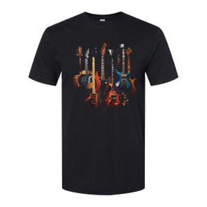 Guitar Musician Electric Guitars Player Softstyle CVC T-Shirt