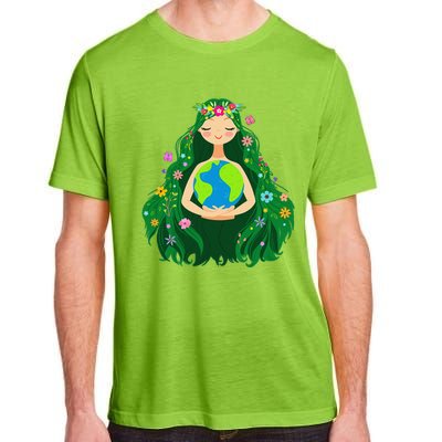 Green Mother Earth Day Gaia Save Our Planet Adult ChromaSoft Performance T-Shirt