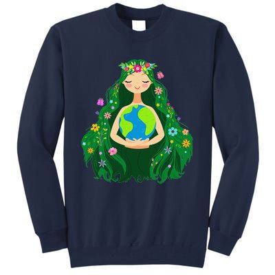 Green Mother Earth Day Gaia Save Our Planet Tall Sweatshirt