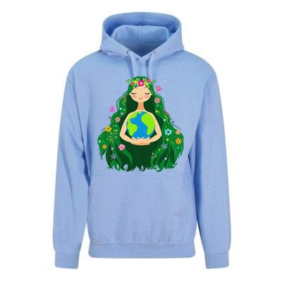 Green Mother Earth Day Gaia Save Our Planet Unisex Surf Hoodie