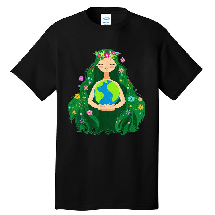 Green Mother Earth Day Gaia Save Our Planet Tall T-Shirt