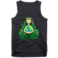 Green Mother Earth Day Gaia Save Our Planet Tank Top