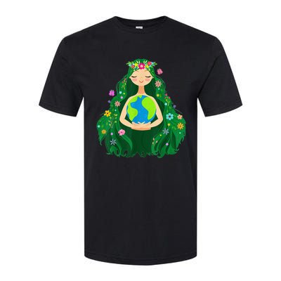 Green Mother Earth Day Gaia Save Our Planet Softstyle® CVC T-Shirt