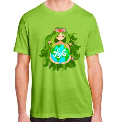 Green Mother Earth Day Gaia Save Our Planet Gift Adult ChromaSoft Performance T-Shirt