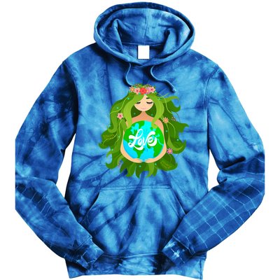 Green Mother Earth Day Gaia Save Our Planet Gift Tie Dye Hoodie