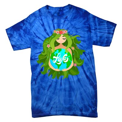 Green Mother Earth Day Gaia Save Our Planet Gift Tie-Dye T-Shirt