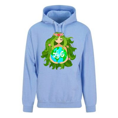 Green Mother Earth Day Gaia Save Our Planet Gift Unisex Surf Hoodie