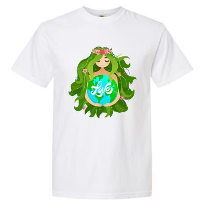 Green Mother Earth Day Gaia Save Our Planet Gift Garment-Dyed Heavyweight T-Shirt