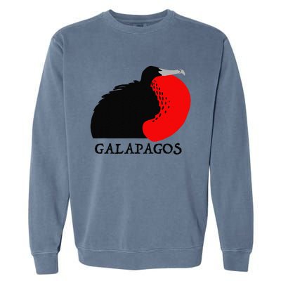 Galapagos Magnificent Frigate Bird Garment-Dyed Sweatshirt