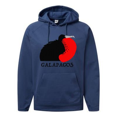 Galapagos Magnificent Frigate Bird Performance Fleece Hoodie