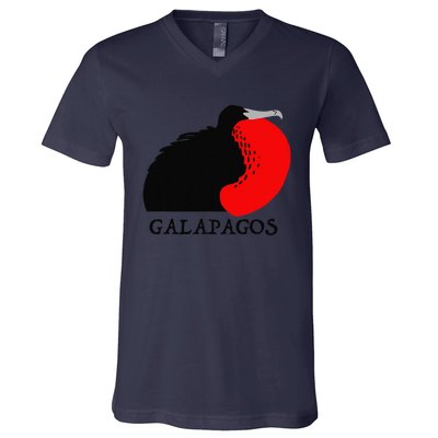 Galapagos Magnificent Frigate Bird V-Neck T-Shirt