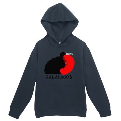 Galapagos Magnificent Frigate Bird Urban Pullover Hoodie