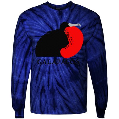 Galapagos Magnificent Frigate Bird Tie-Dye Long Sleeve Shirt