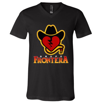 Grupo Mexican Frontera Border Band Music Musica Mexico V-Neck T-Shirt