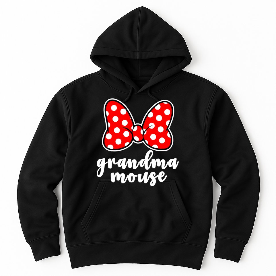 Grandma Mouse Family Vacation Funny Grandma Mouse Hoodie