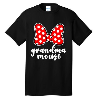 Grandma Mouse Family Vacation Funny Grandma Mouse Tall T-Shirt