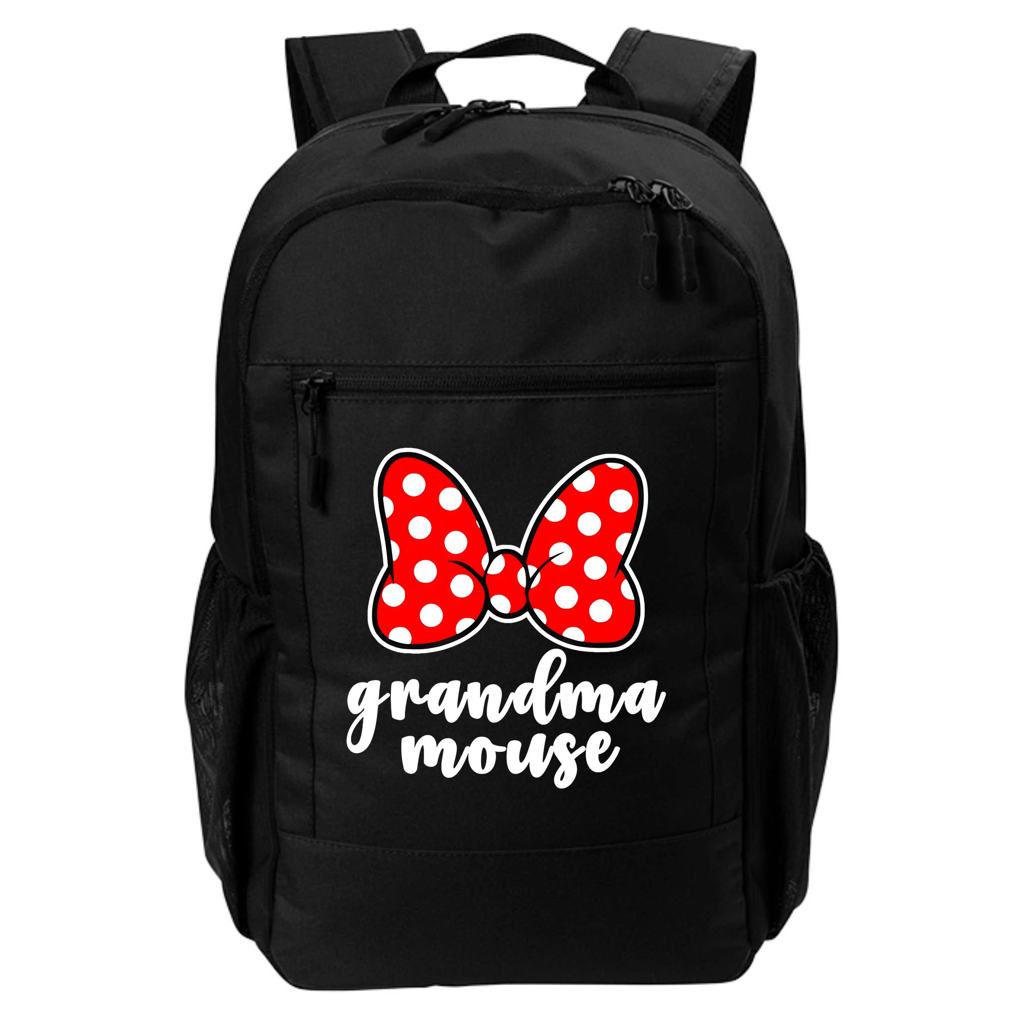 Grandma Mouse Family Vacation Funny Grandma Mouse Backpack