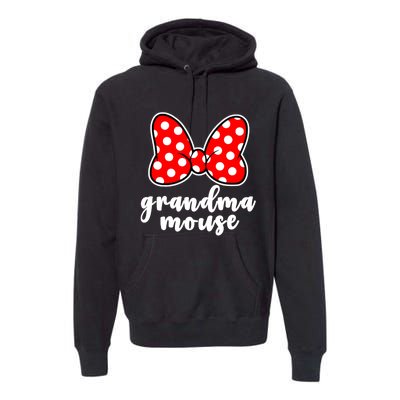 Grandma Mouse Family Vacation Funny Grandma Mouse Premium Hoodie