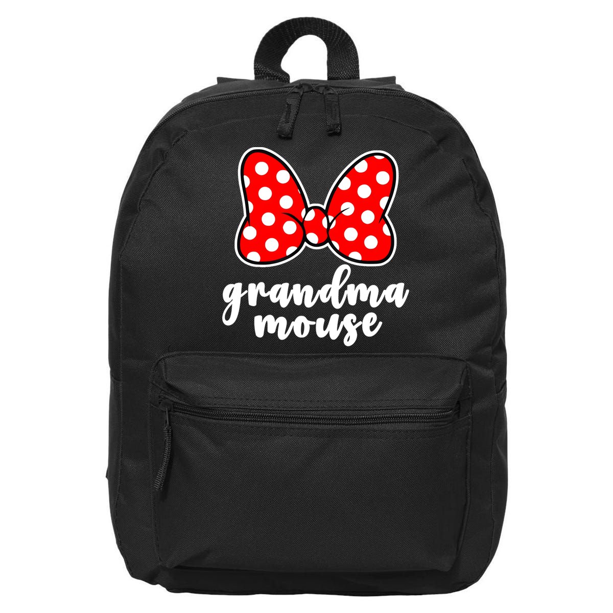 Grandma Mouse Family Vacation Funny Grandma Mouse 16 in Basic Backpack
