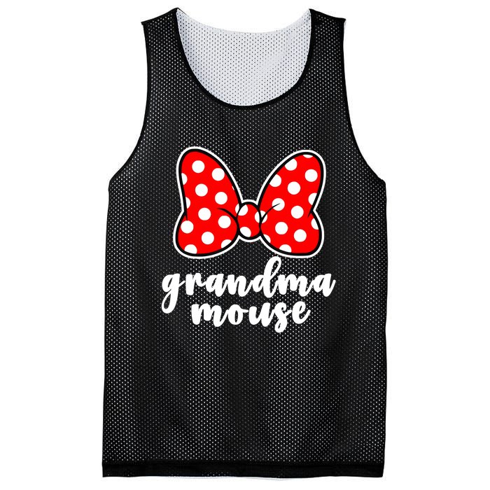 Grandma Mouse Family Vacation Funny Grandma Mouse Mesh Reversible Basketball Jersey Tank