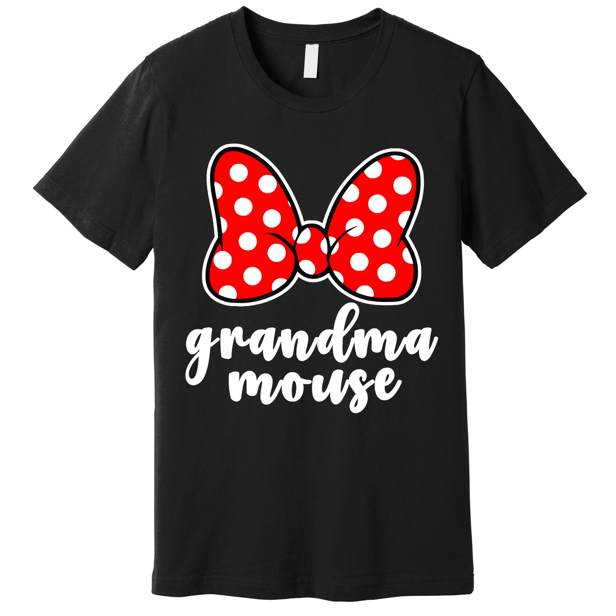 Grandma Mouse Family Vacation Funny Grandma Mouse Premium T-Shirt