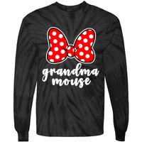 Grandma Mouse Family Vacation Funny Grandma Mouse Tie-Dye Long Sleeve Shirt