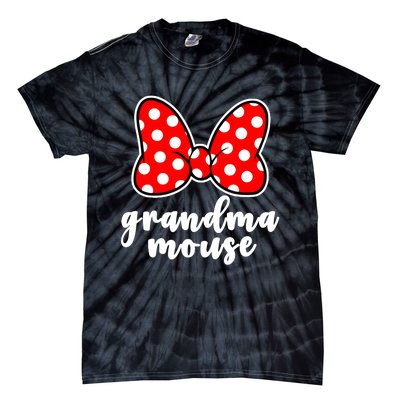 Grandma Mouse Family Vacation Funny Grandma Mouse Tie-Dye T-Shirt