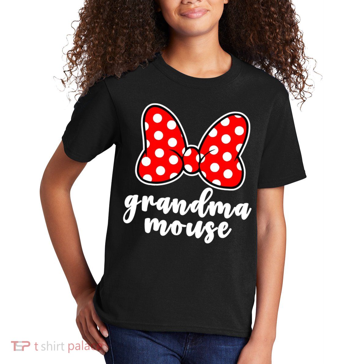 Grandma Mouse Family Vacation Funny Grandma Mouse Kids T-Shirt