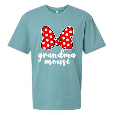 Grandma Mouse Family Vacation Funny Grandma Mouse Sueded Cloud Jersey T-Shirt