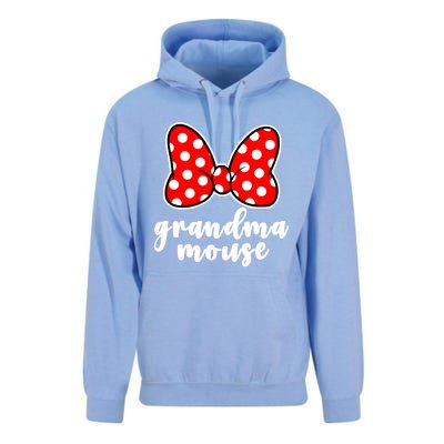 Grandma Mouse Family Vacation Funny Grandma Mouse Unisex Surf Hoodie