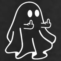 Ghost Middle Finger Funny Ghost Halloween Cool Comfort Performance Bucket Hat