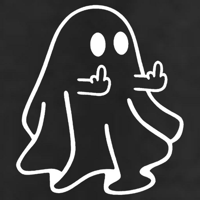 Ghost Middle Finger Funny Ghost Halloween Cool Comfort Performance Bucket Hat