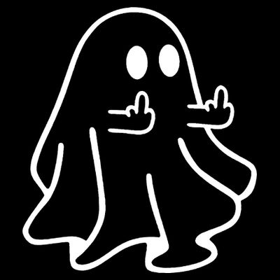 Ghost Middle Finger Funny Ghost Halloween T-Shirt