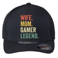 Gamer Mom Funny Wife Mom Video Game Legend Mother's Day Flexfit Unipanel Trucker Cap