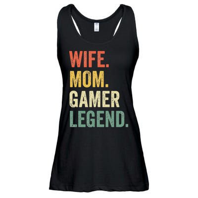 Gamer Mom Funny Wife Mom Video Game Legend Mother's Day Ladies Essential Flowy Tank
