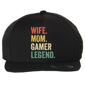 Gamer Mom Funny Wife Mom Video Game Legend Mother's Day Wool Snapback Cap