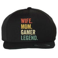 Gamer Mom Funny Wife Mom Video Game Legend Mother's Day Wool Snapback Cap