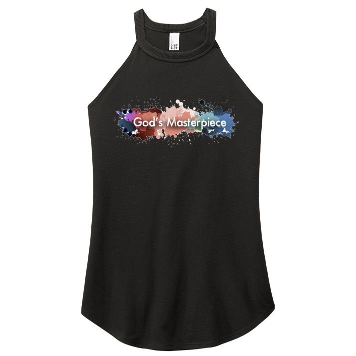 God's Masterpiece Funny Gift Women's Perfect Tri Rocker Tank