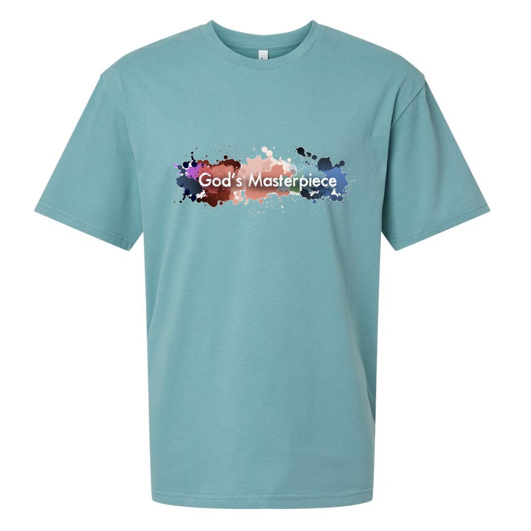 God's Masterpiece Funny Gift Sueded Cloud Jersey T-Shirt
