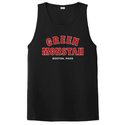 Green Monstah Funny Boston Mass New England Sports PosiCharge Competitor Tank